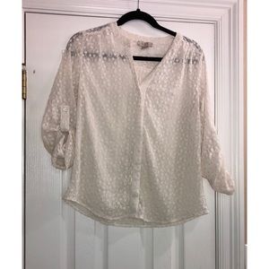 White Top with Floral Design:)💐